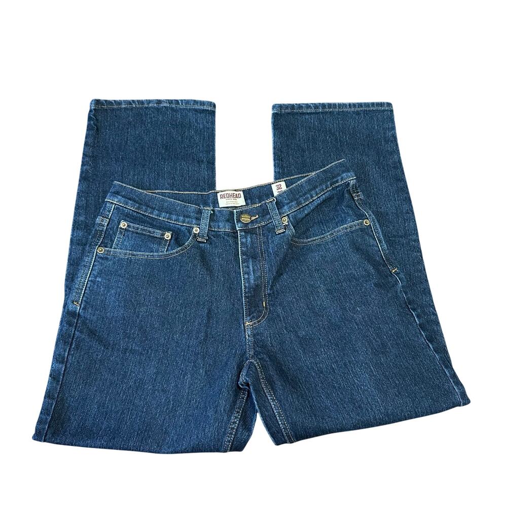 Redhead Jeans Mens 32x29‎ Relaxed Fit Work Wear Cotton Bass Pro Shops Denim Blue